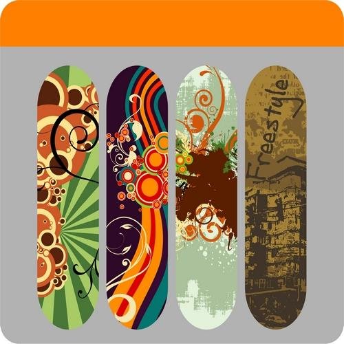 Дизайн сноуборда и скейтборда / Snowboard & Skateboard Design [EPS]