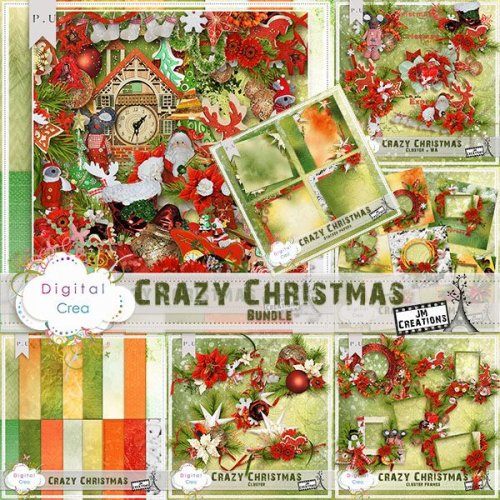 Скрап-набор Crazy Christmas
