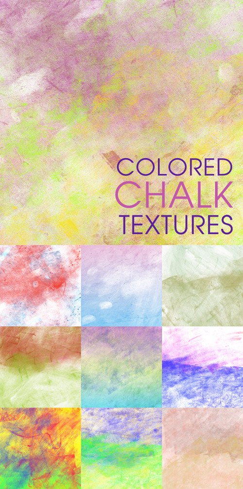 Colored chalk textures