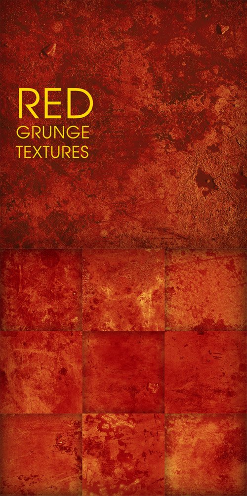  Red grunge textures