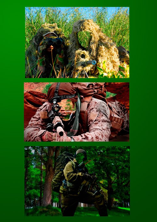 Шаблоны для фотошопа  - Снайперы