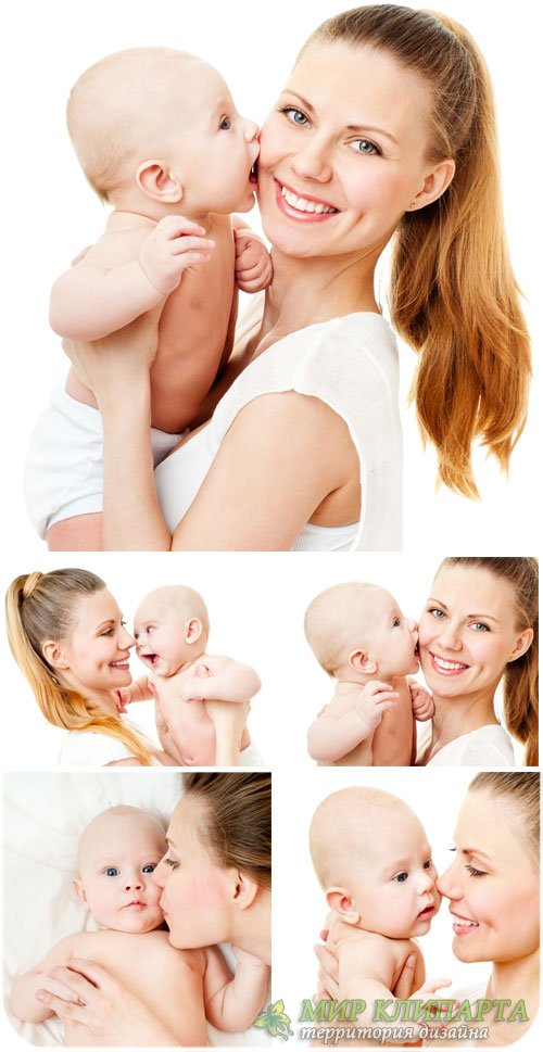 Женщина с ребенком, мать и дитя - сток фото