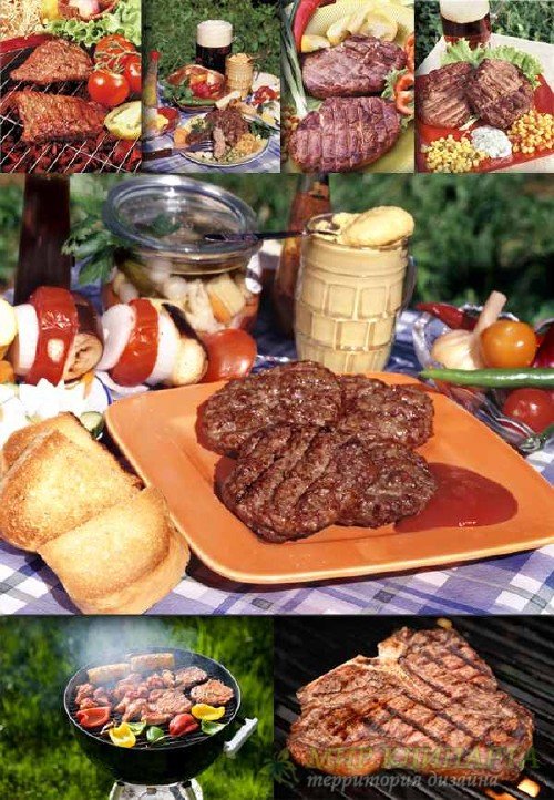 Сочный стейк и жареное мясо (фото)