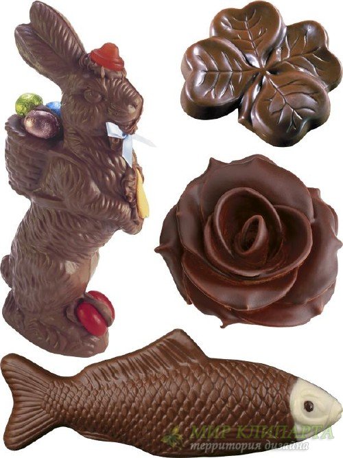 Шоколадные фигурки - фотосток