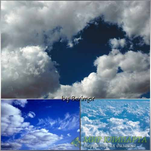  Разнообразные облака в  потрясающем небе
