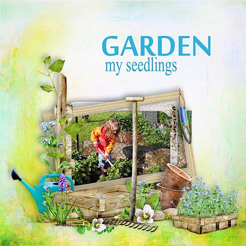 Скрап-набор - Seedlings In The Garden