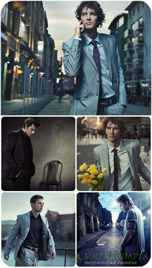 Мужчины в городе / Men in the city - Stock Photo