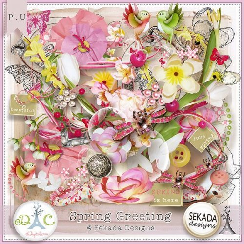 Скрап-набор Spring Greeting