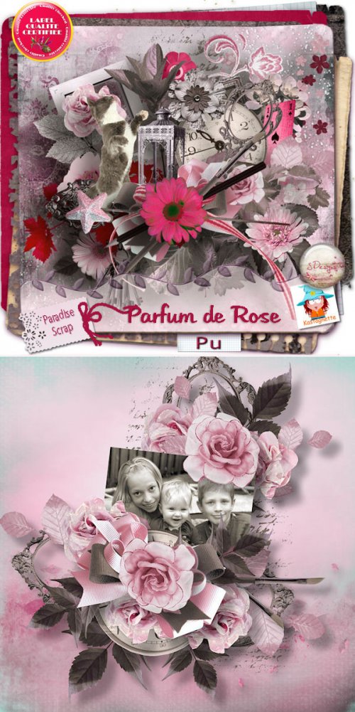 Скрап-набор Parfum de Rose