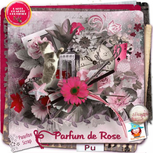 Скрап-набор Parfum de Rose