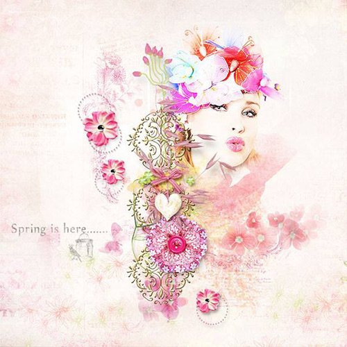 Скрап-набор - Spring Kiss