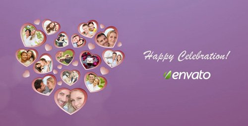 Heart Picture Frames - Project for After Effects (Videohive)