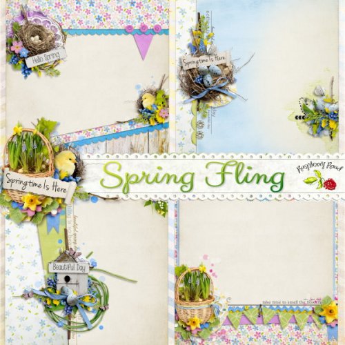 Скрап-набор Spring Fling