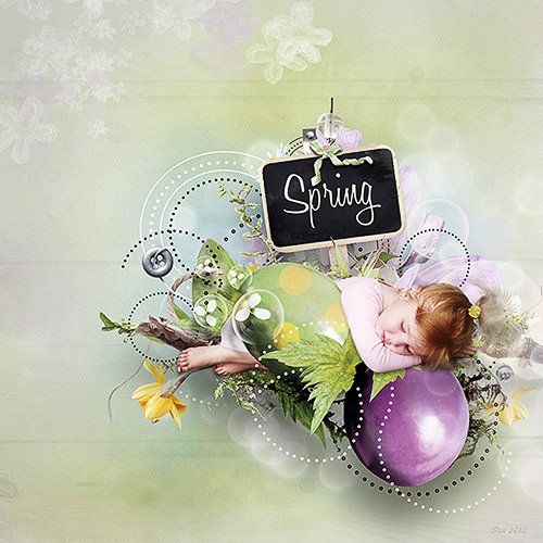 Скрап-набор - Spring Dawn