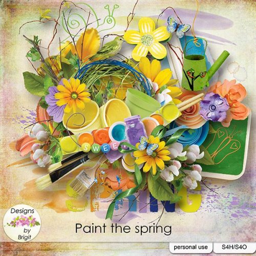 Скрап-набор Paint the spring