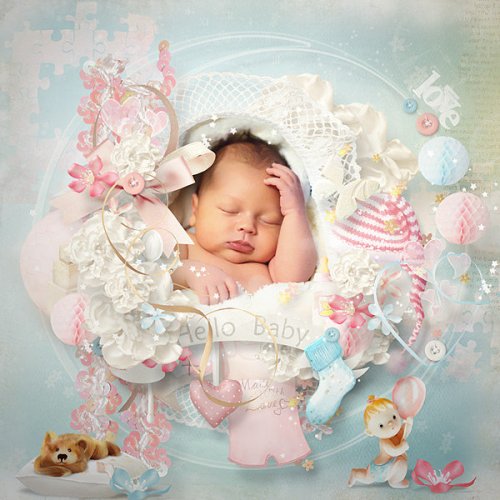 Скрап-набор Hello Baby
