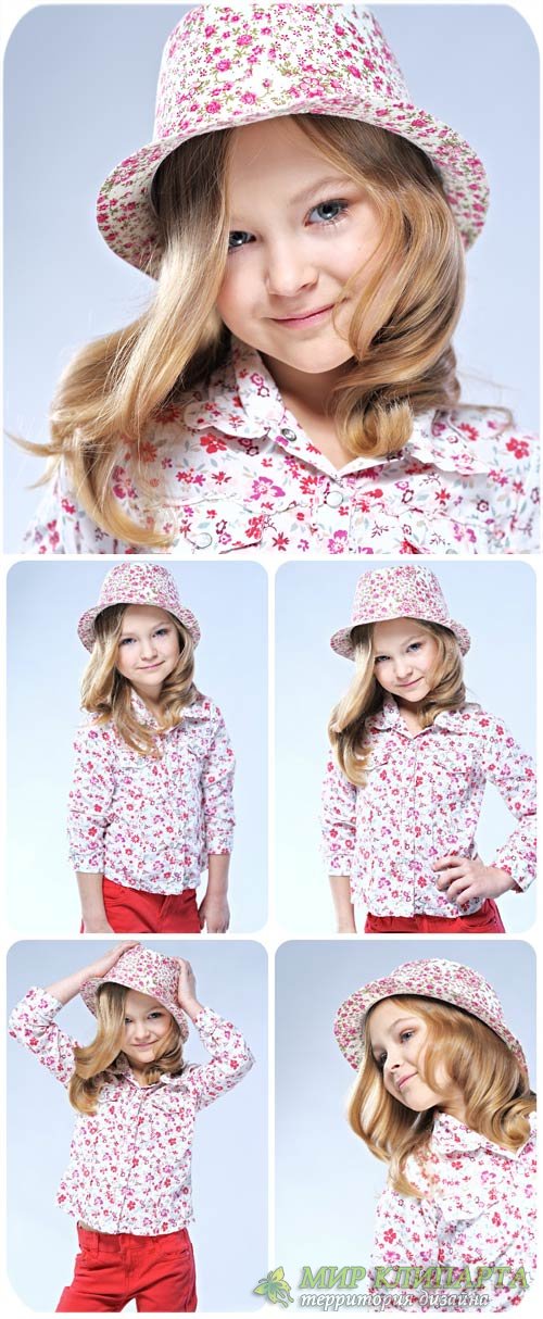 Маленькая девочка, дети и мода / Little girl, children and fashion - stock photos