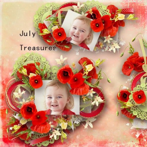 Скрап-набор The July Treasures
