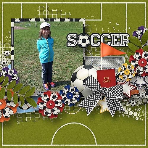 Скрап-набор - Sporty Soccer
