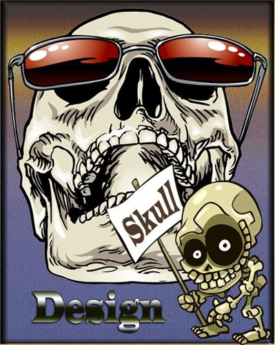 Дизайн футболок / T-Shirt Skull Design