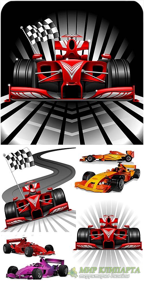 Гоночные автомобили в векторе, спортивные машины / Racing cars vector, sport car