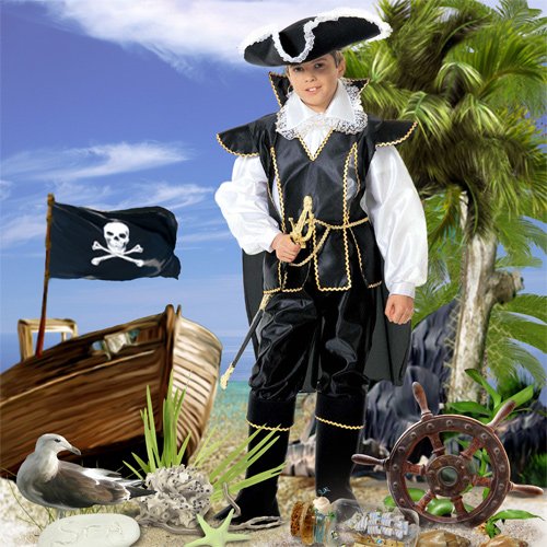 Шаблон  детский  ''Легенды о пиратах''