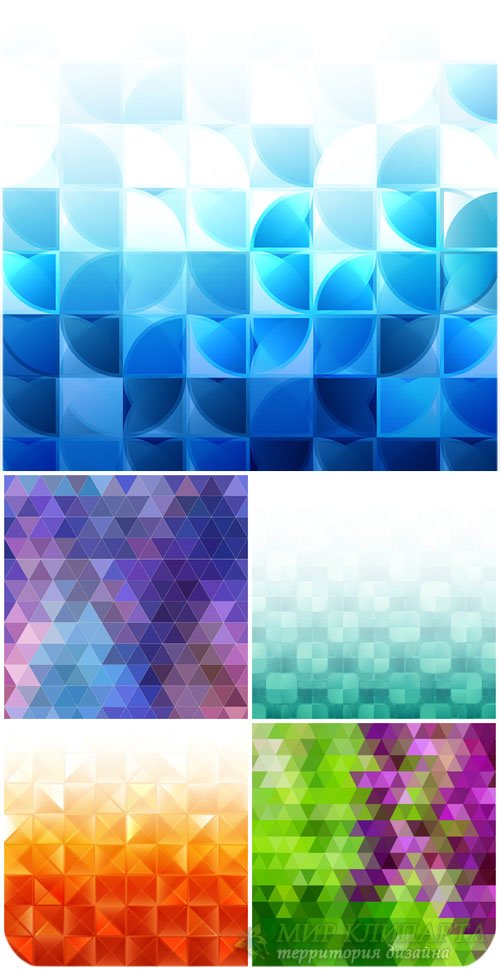 Векторные фоны, абстракция, разноцветные текстуры / Vector backgrounds, abstract, colorful texture