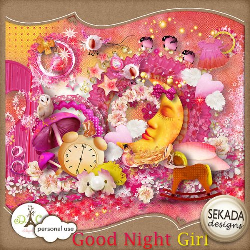 Скрап-набор Good night girl