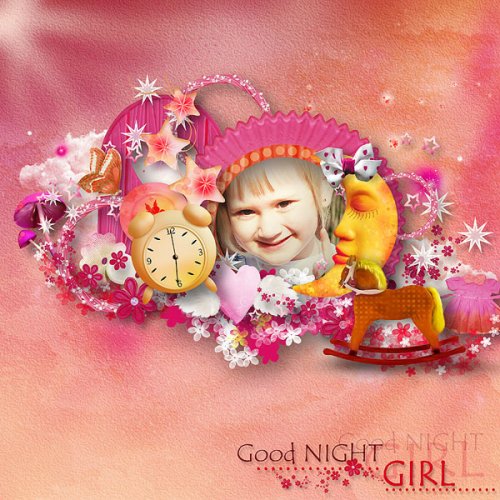 Скрап-набор Good night girl