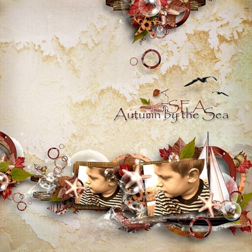 Скрап-набор Autumn by the sea