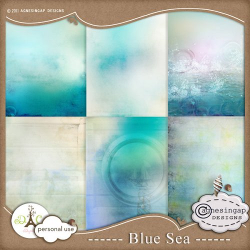 Скрап-набор Blue sea