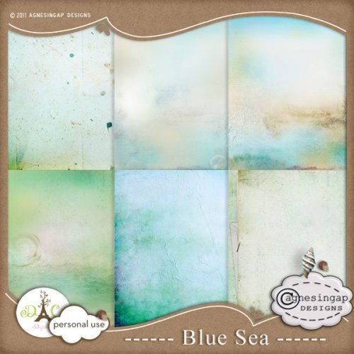 Скрап-набор Blue sea