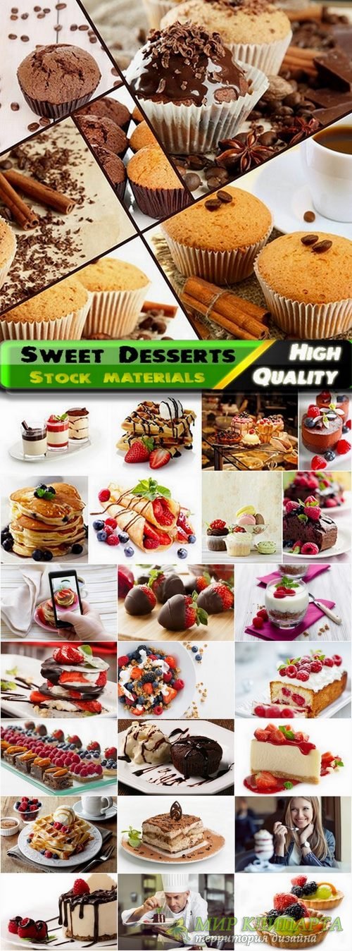 Sweet tasty desserts stock Images - 25 HQ Jpg