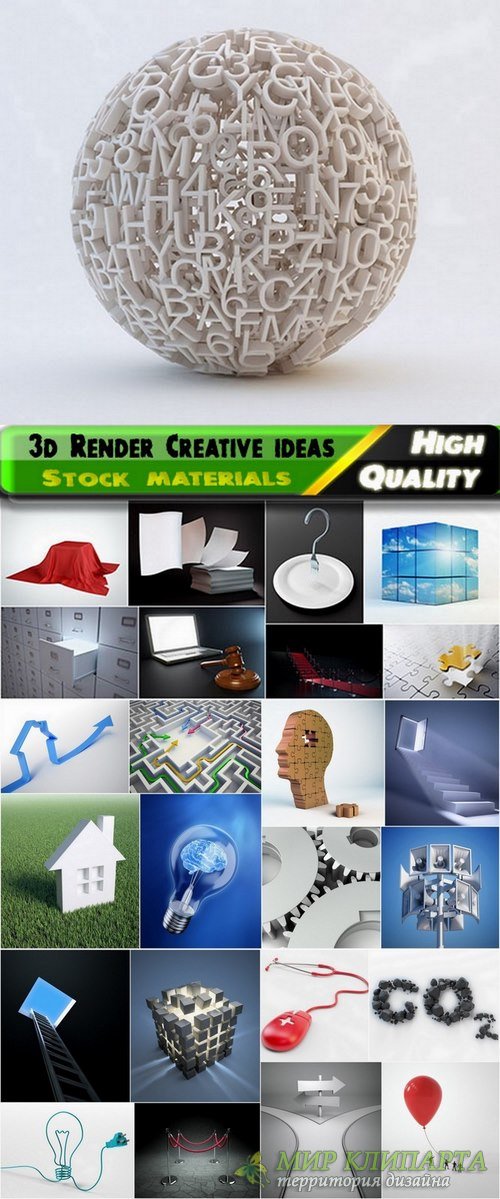 3d Render Creative ideas Stock images #2 - 25 HQ jpg