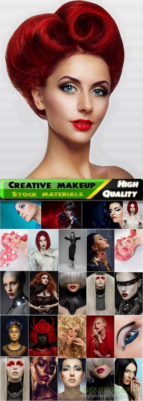 Women with creative makeup Stock Images - 25 HQ Jpg
