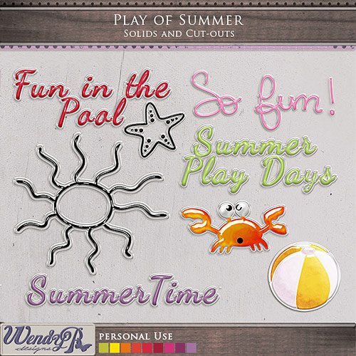 Скрап-набор - Play Of Summer