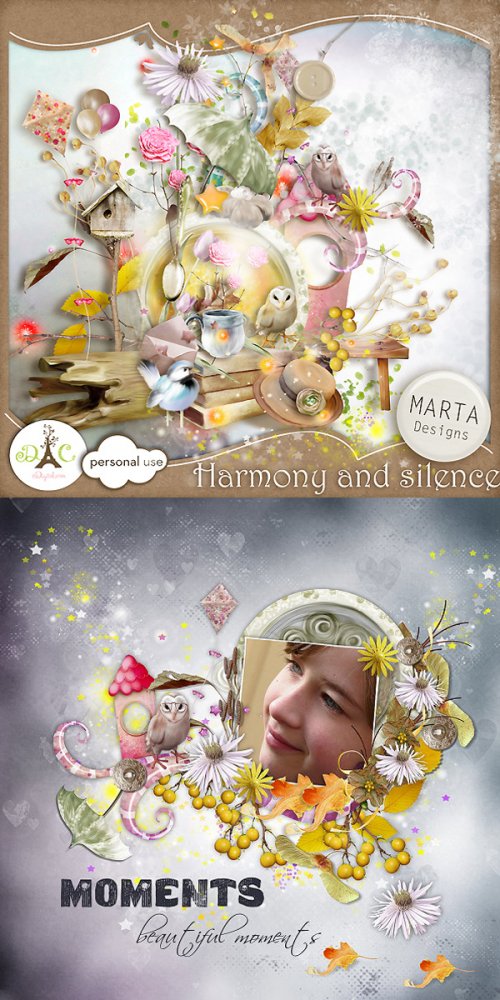 Скрап-набор Harmony and silence