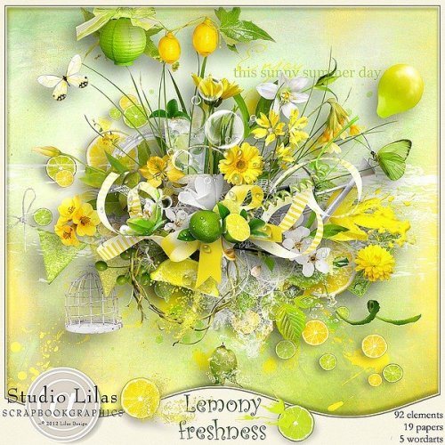 Скрап-набор Lemony freshness