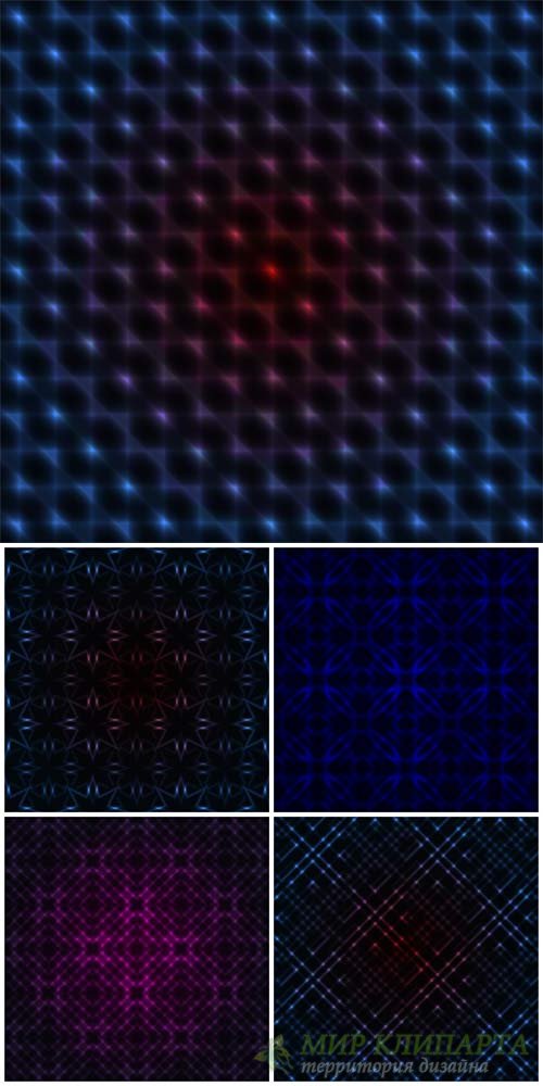 Абстрактные векторные фоны / Abstract vector backgrounds, background with light effects