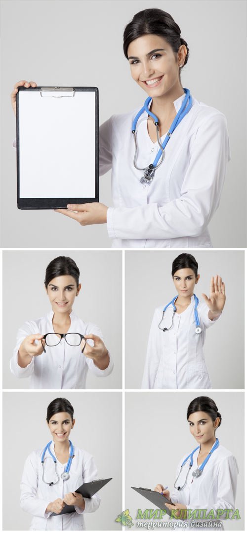 Женщина врач, медицина / Female medical doctor, medicine #1 - stock photos