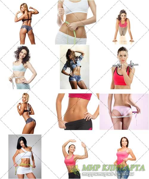 Спортивные девушки | Fitness girls Collection, 5 - стоковый клипарт