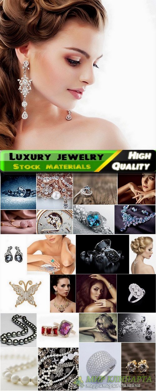 Luxury jewelry and beautiful girls in jewelry Stock images - 25 HQ Jpg