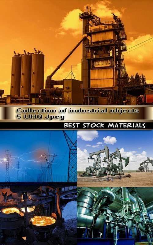 Collection of industrial objects 5 UHQ Jpeg