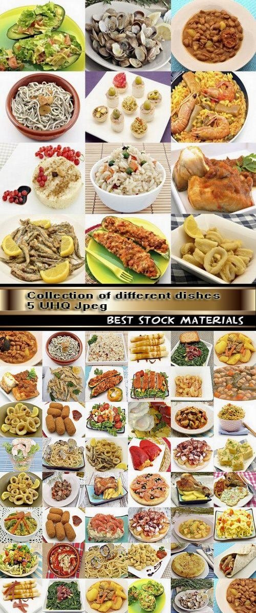 Collection of different dishes 5 UHQ Jpeg