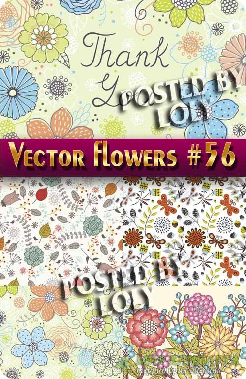 Цветы в векторе #56 - Векторный клипарт