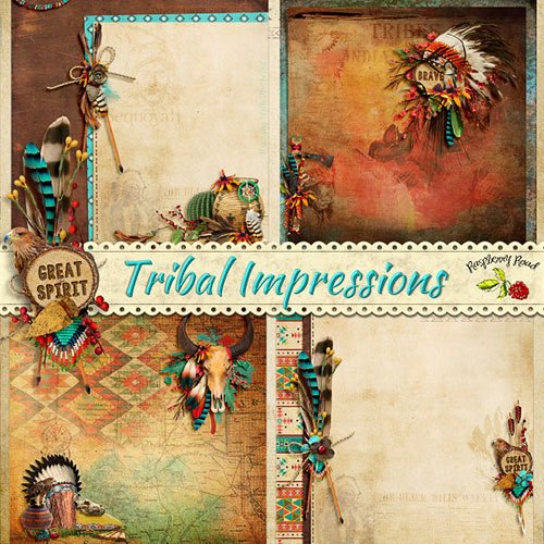 Скрап-набор - Tribal Impressions