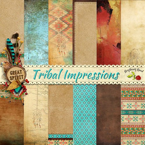 Скрап-набор - Tribal Impressions