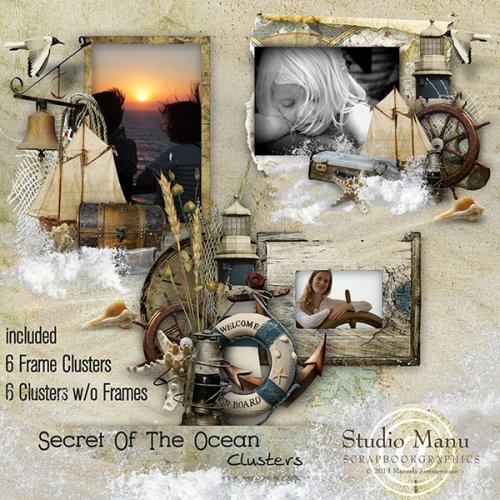 Скрап-набор Secret of the ocean