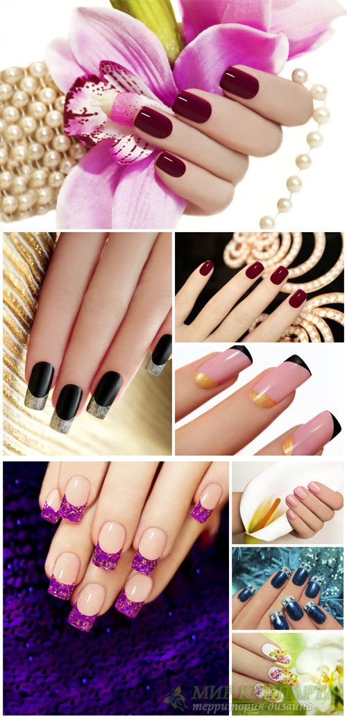 Маникюр, красивые женские руки / Manicure, beautiful female hands - Stock Photo