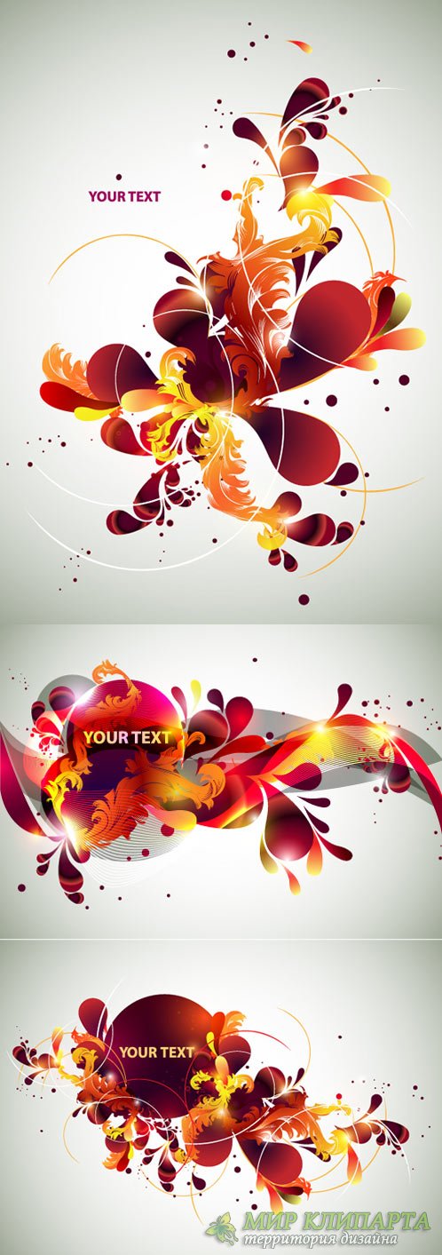 Abstract floral backgrounds
